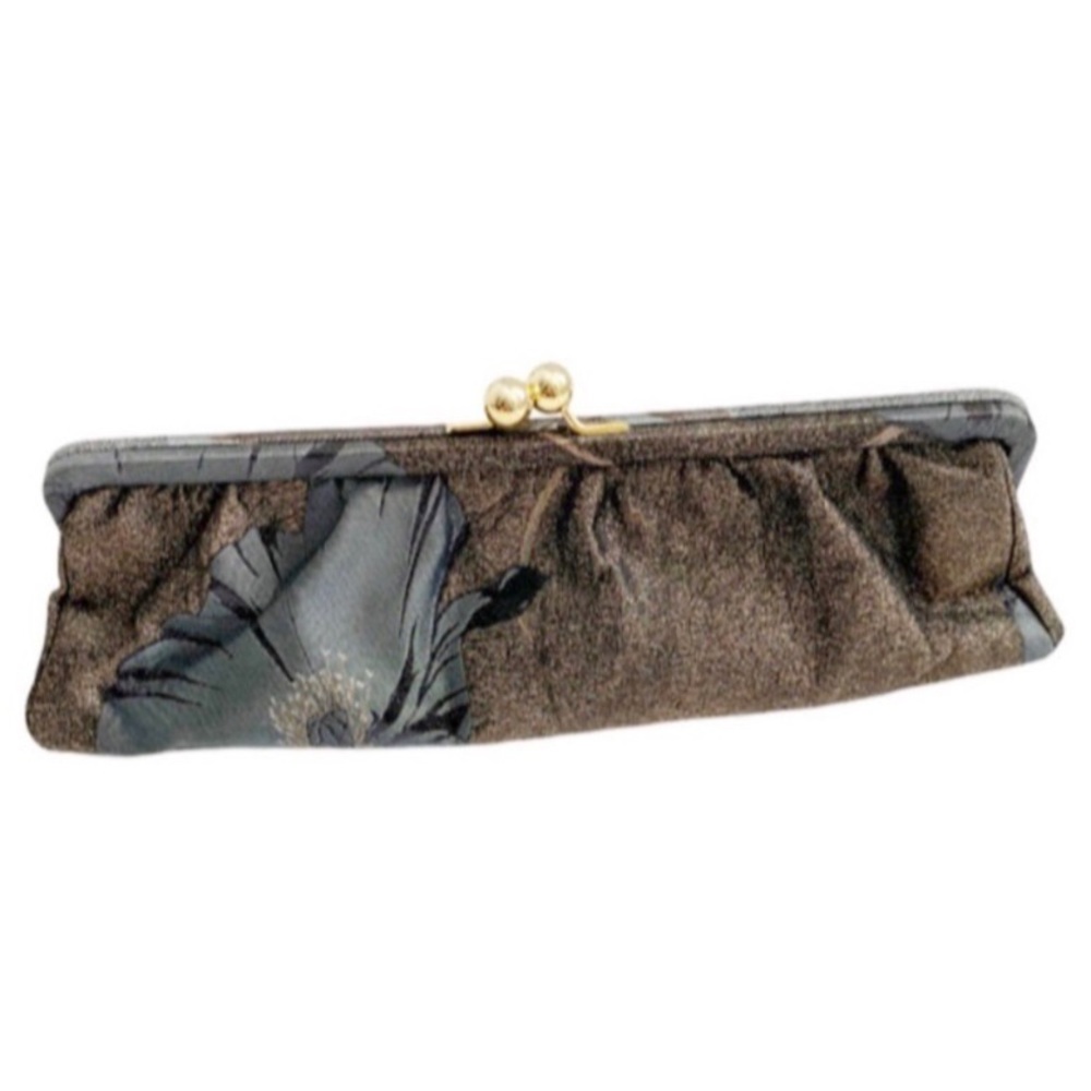 Amanda Pearl Multicolor Columbia Vintage Look Brocade Day Clutch